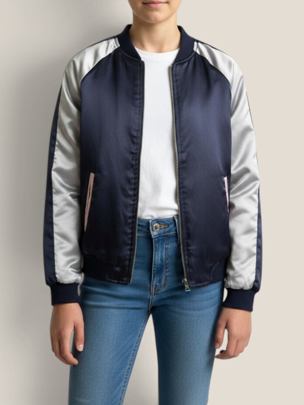 Maddie Ziegler Nordstrom Reversible Sukajan Bomber Jacket Youth L Fits XXS